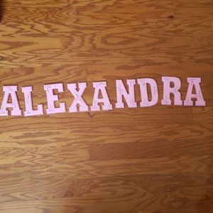 Alexandra Handpainted Letters